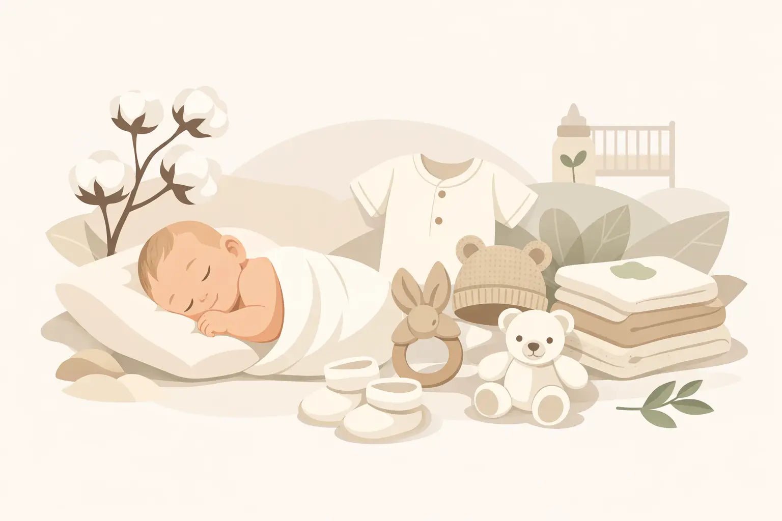Органични памучни продукти за новородено - BloomNest