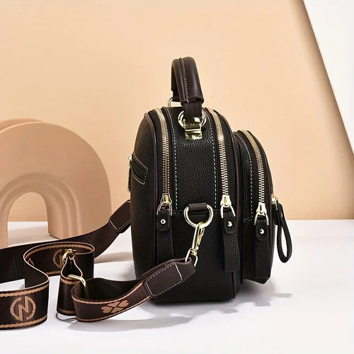 Women's PU Leather Flap Shoulder Bag — Versatile Luxury Handbag