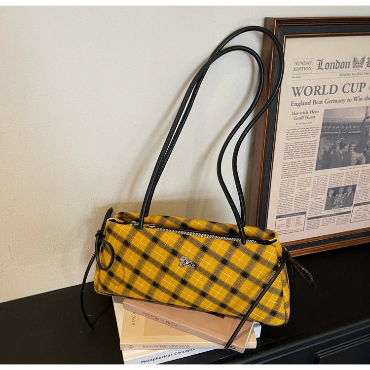 New Retro American Style Crossbody Bag Women's Handbag Fashionable Handheld Bag Casual Single Shoulder Bag Simple Style Handbag
