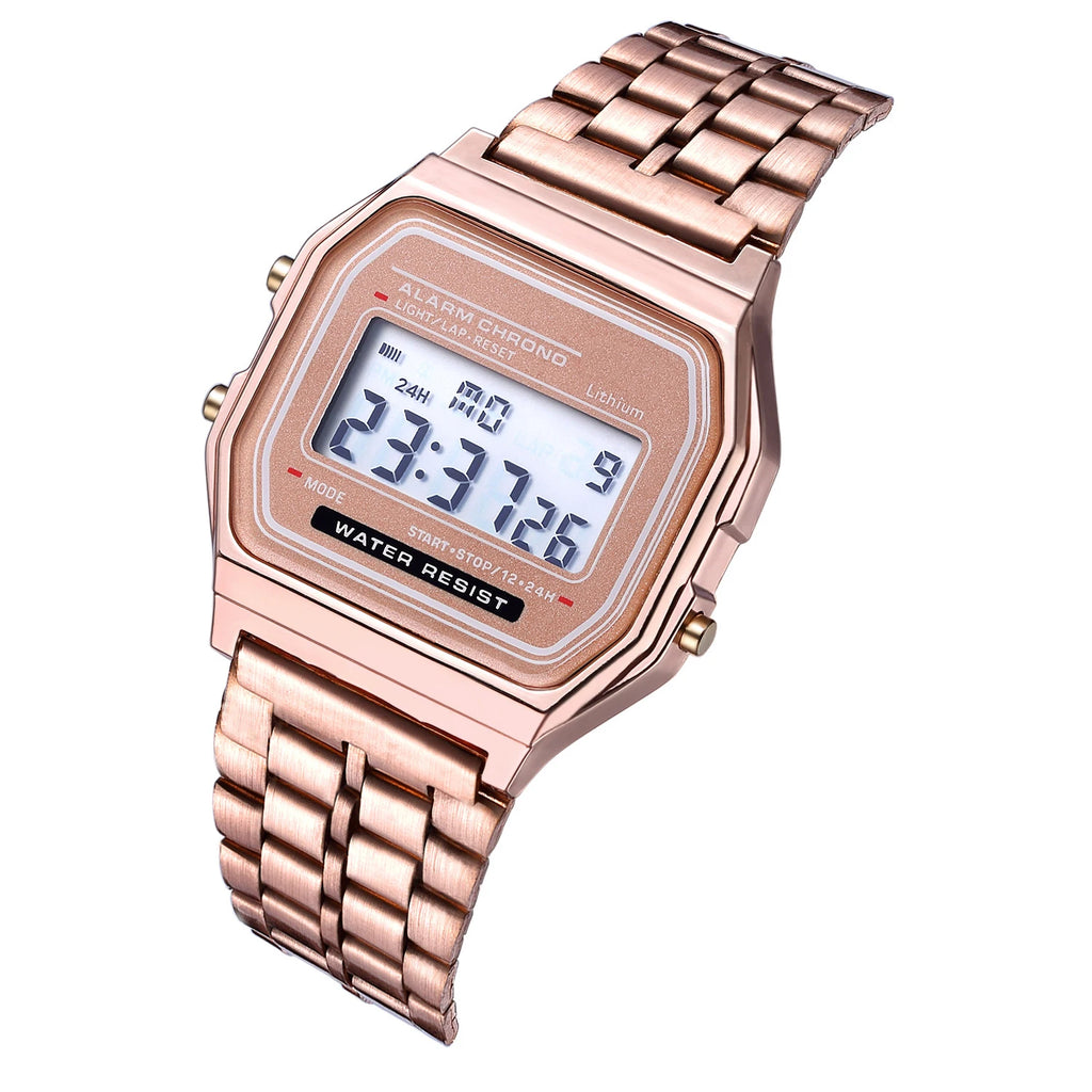 2025 Digital Watches For Men Sports Waterproof Bracelet Clock Gold Electronice LED Wristwatch Women Casual Montre Homme Relogio
