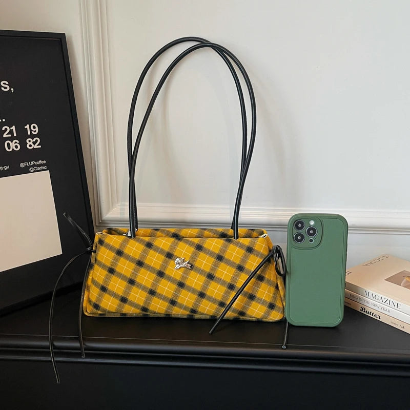 New Retro American Style Crossbody Bag Women's Handbag Fashionable Handheld Bag Casual Single Shoulder Bag Simple Style Handbag