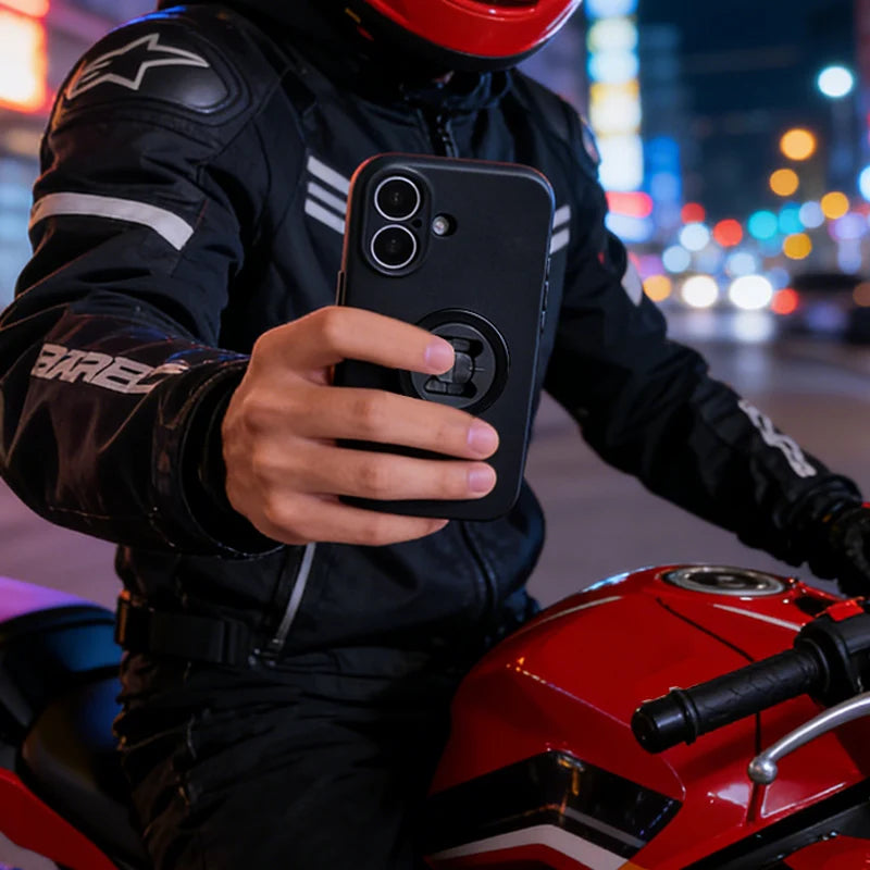 Phone Holder Mobile Phone Case for iPhone 17 17Pro 17Air 17ProMax Motorcycle/Bike Moto Mount Cell Phone Cover Shockproof Case