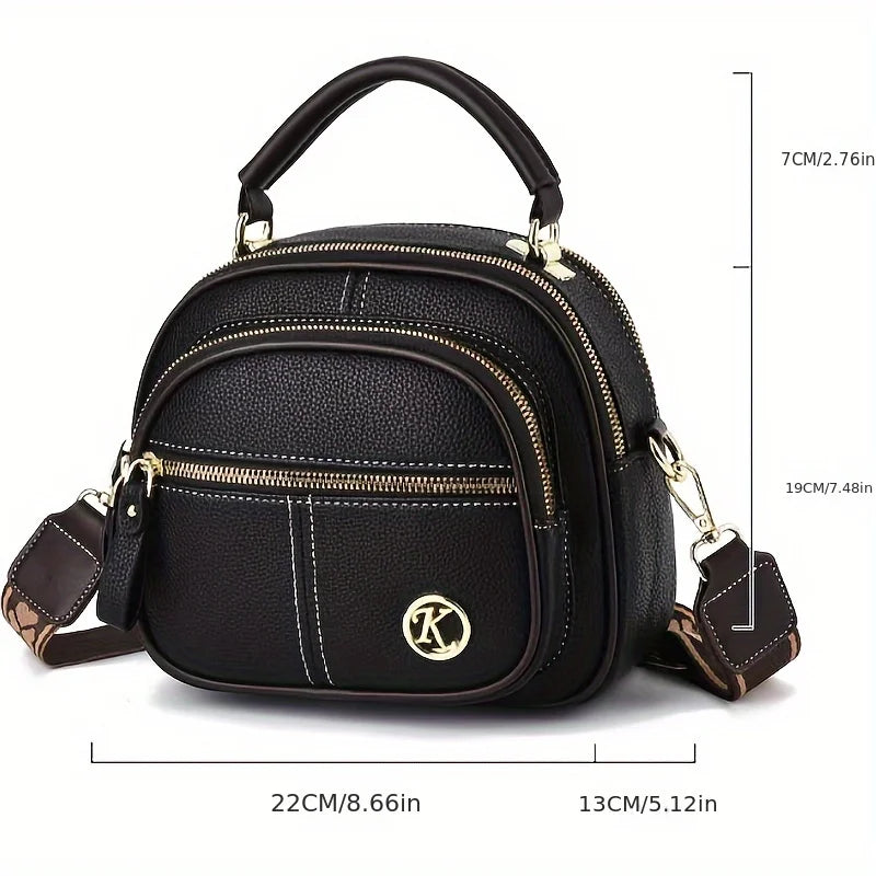 Women's PU Leather Flap Shoulder Bag — Versatile Luxury Handbag