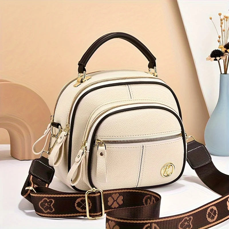 Women's PU Leather Flap Shoulder Bag — Versatile Luxury Handbag