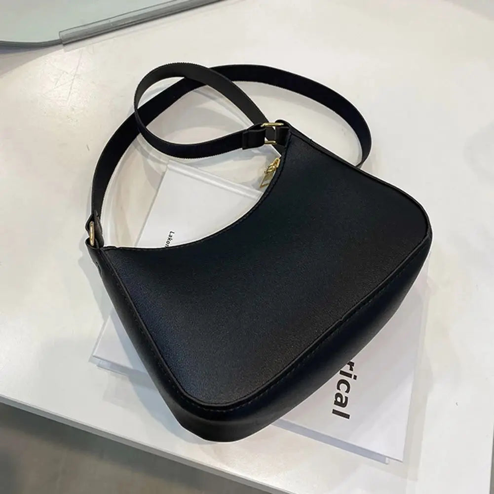 Fashionable and Trendy Solid-Color Handbag, Simple and New Small Square Bag, Stylish and High-Quality Single-Shoulder Armpit Bag
