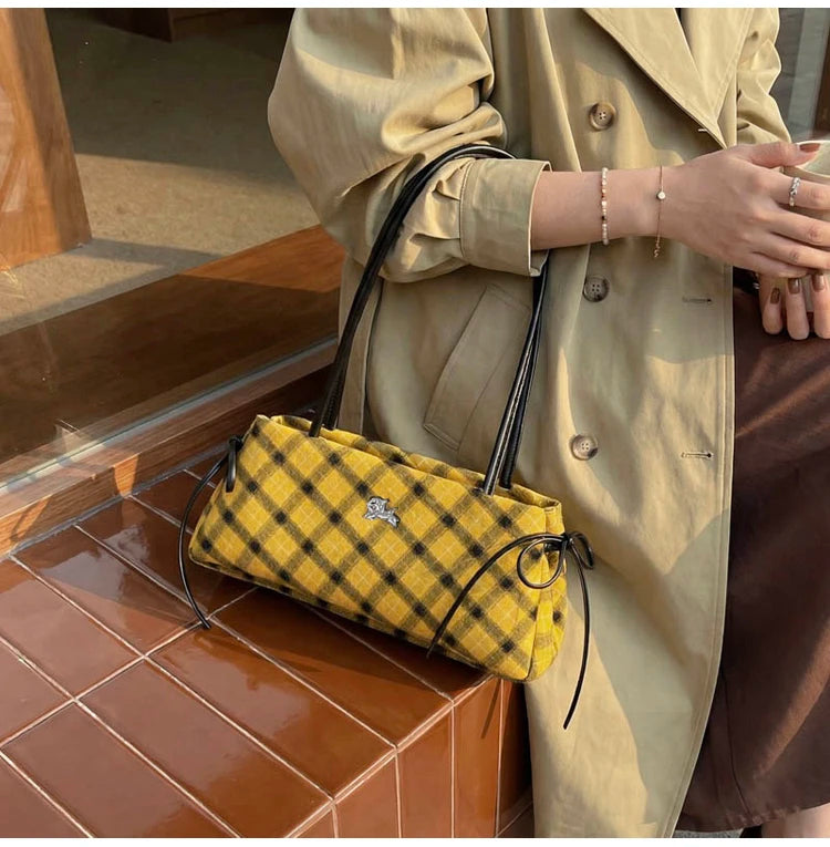 New Retro American Style Crossbody Bag Women's Handbag Fashionable Handheld Bag Casual Single Shoulder Bag Simple Style Handbag