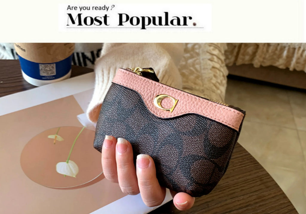 2026 New Classic Old Flower Small Wallet, Women's Mini Wallet, Coin Small Bag, Change Bag, Leather Wallet, Storage Bag, Card Bag