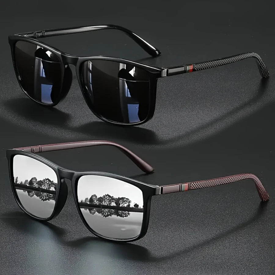 2/3pcs Luxury Square Vintage Cycling Sunglasses Men Women Fashion Travel Driving Fishing Sun Glasses Male Eyewear UV400