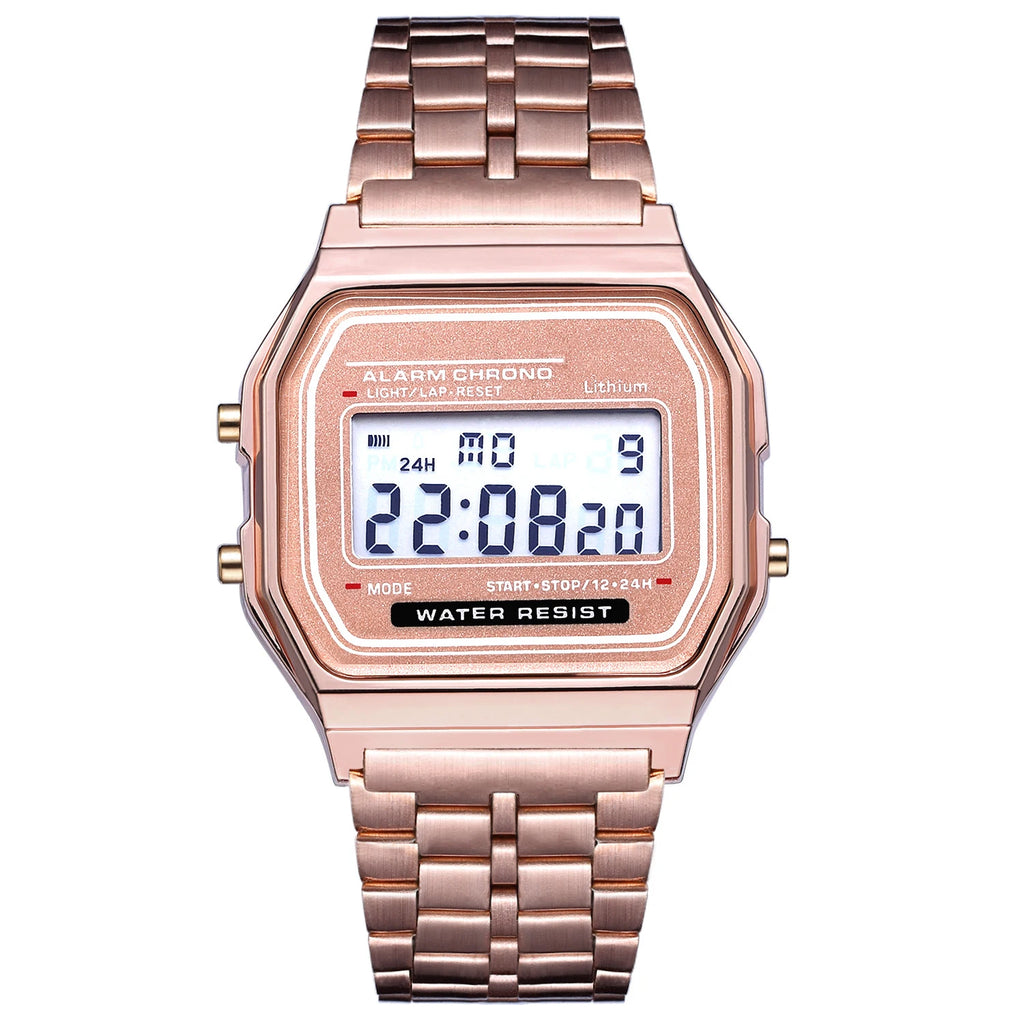 2025 Digital Watches For Men Sports Waterproof Bracelet Clock Gold Electronice LED Wristwatch Women Casual Montre Homme Relogio