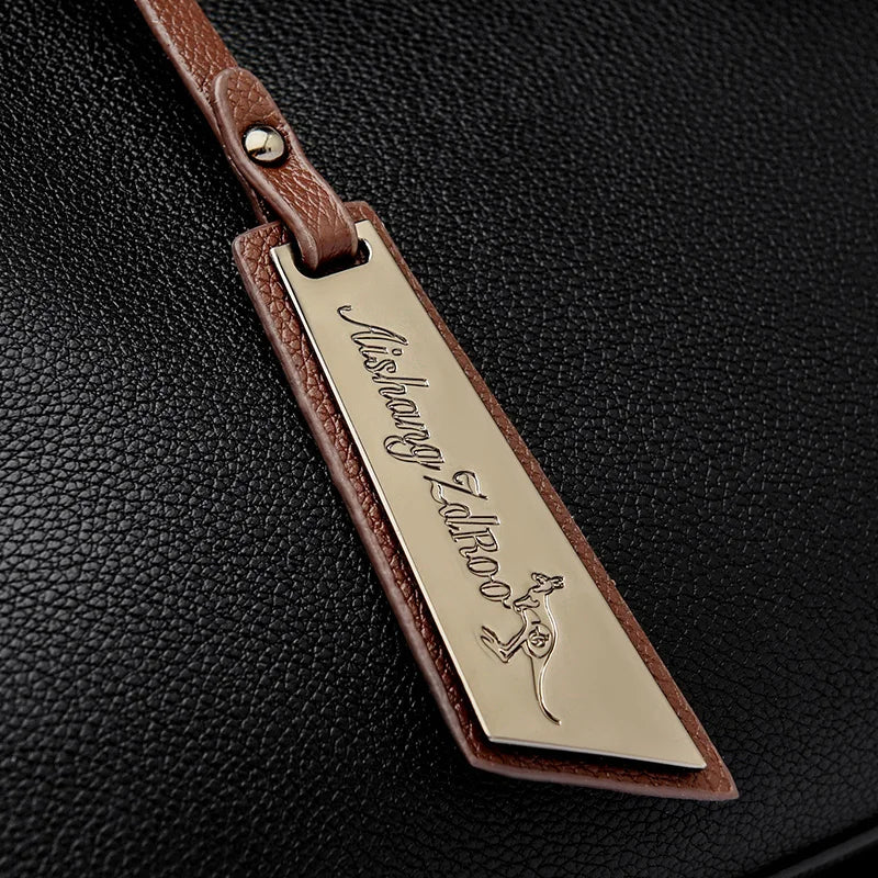 Elegant Women's Genuine Leather Handbag — Stylish Pattern & Spacious Interior
