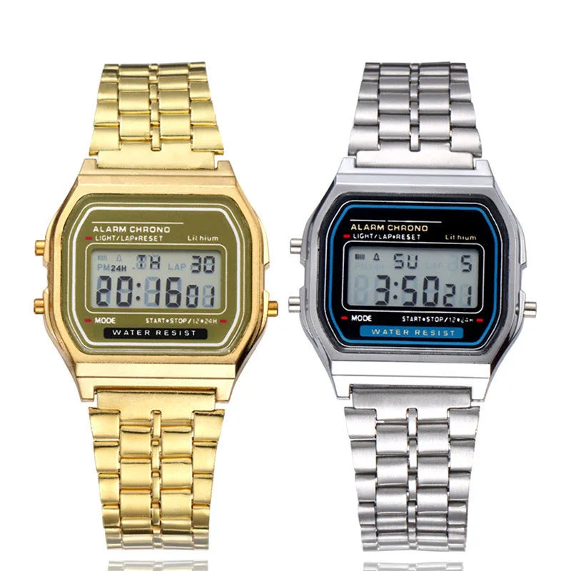 2025 Digital Watches For Men Sports Waterproof Bracelet Clock Gold Electronice LED Wristwatch Women Casual Montre Homme Relogio