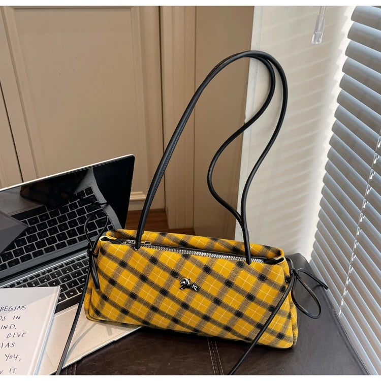 New Retro American Style Crossbody Bag Women's Handbag Fashionable Handheld Bag Casual Single Shoulder Bag Simple Style Handbag