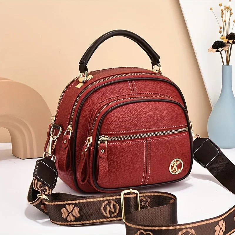Women's PU Leather Flap Shoulder Bag — Versatile Luxury Handbag