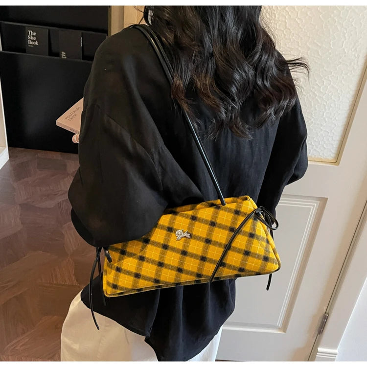 New Retro American Style Crossbody Bag Women's Handbag Fashionable Handheld Bag Casual Single Shoulder Bag Simple Style Handbag