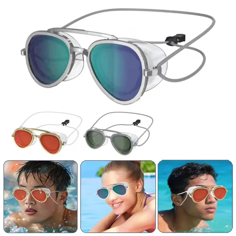 Fashionable Sun Protection Glasses Men's and Women's Outdoor Travel Adjustable Drawstring Full Angle Silicone Surfing Glasses
