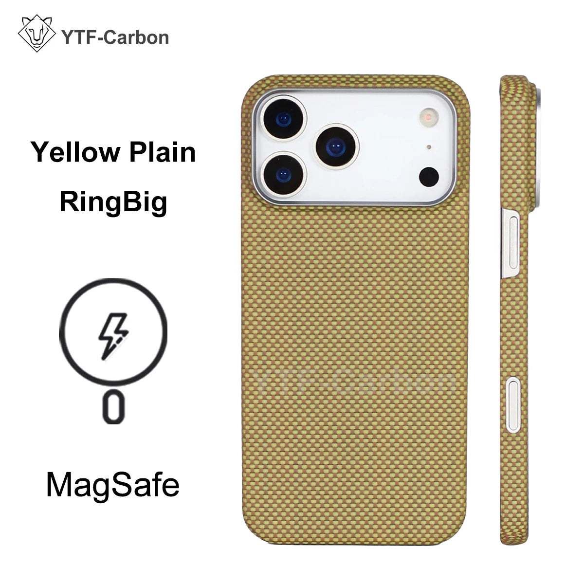 YTF Fiber for iPhone 17 17 Pro Max Mobile Phone Case Ultra-Thin Kevlar Aramid Phone Case Magnetic iPhone 17Pro 17 Air Phone Case