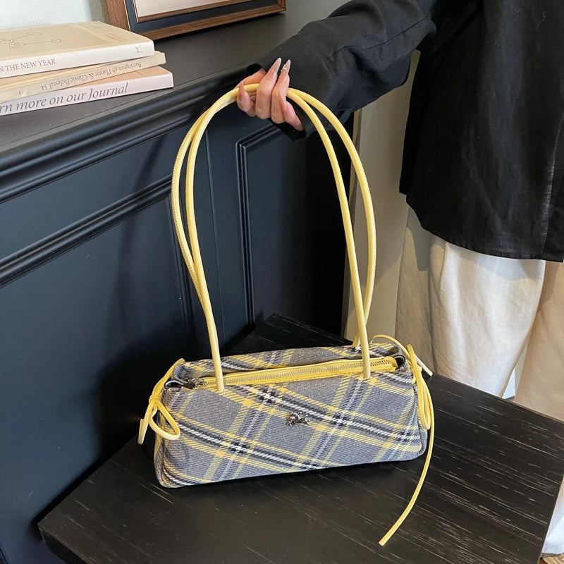 New Retro American Style Crossbody Bag Women's Handbag Fashionable Handheld Bag Casual Single Shoulder Bag Simple Style Handbag