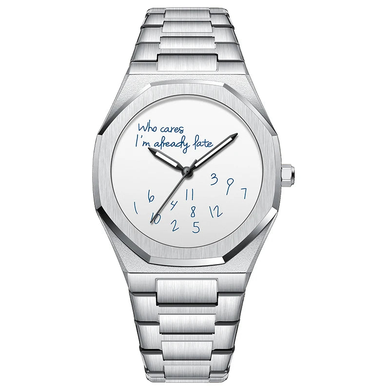 Fashion Luxurious Exquisite Elegant Men's Watch Classic Business Casual Arabic Digital Steel Strip Waterproof Noctilucent Watch