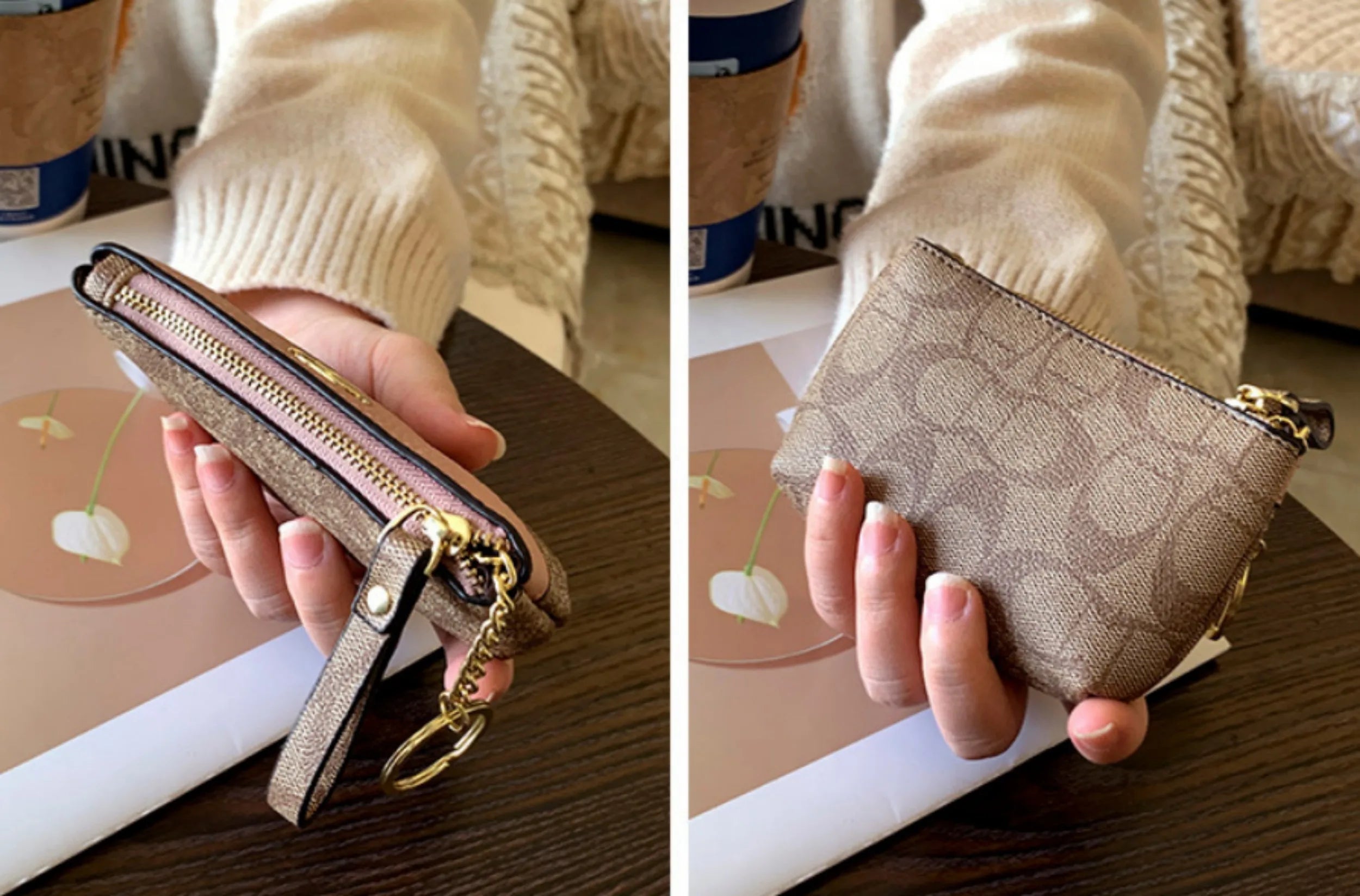 2026 New Classic Old Flower Small Wallet, Women's Mini Wallet, Coin Small Bag, Change Bag, Leather Wallet, Storage Bag, Card Bag