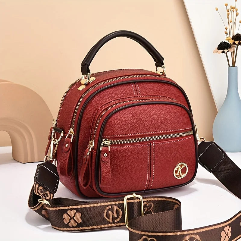 Women's PU Leather Flap Shoulder Bag — Versatile Luxury Handbag