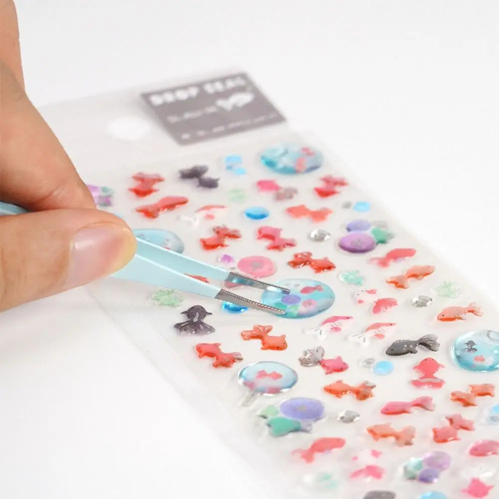 New Goldfish Crystal Glue Sticker DIY Cartoon Phone Case Decoration Phone Case Sticker