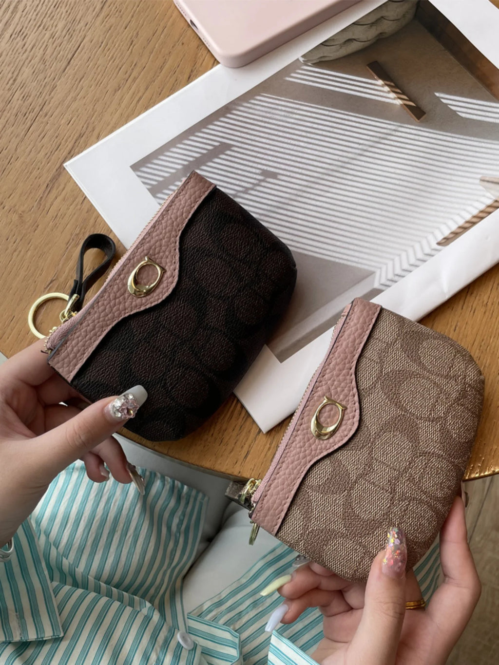 2026 New Classic Old Flower Small Wallet, Women's Mini Wallet, Coin Small Bag, Change Bag, Leather Wallet, Storage Bag, Card Bag