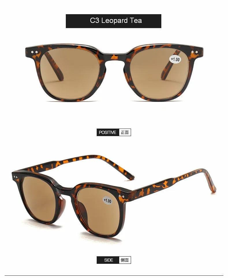 2025 Reading Sun Glasses For Women Men Classic Frame Outdoors Sunglasses Readers Presbyopia Eyeglasses +1.0~+4.0