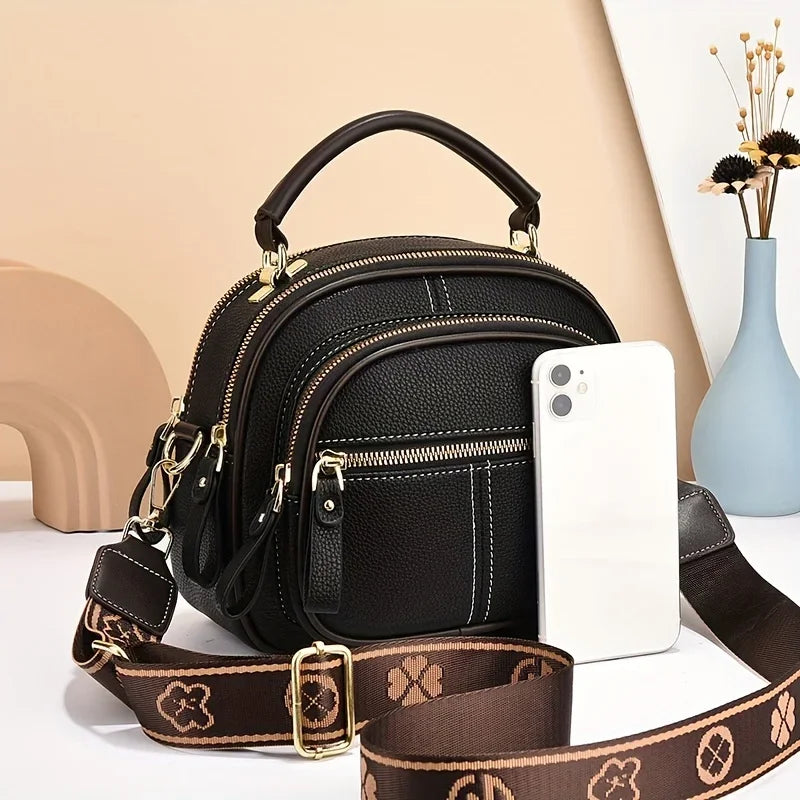 Women's PU Leather Flap Shoulder Bag — Versatile Luxury Handbag