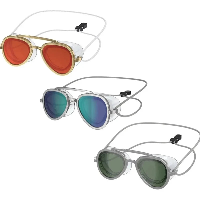 Fashionable Sun Protection Glasses Men's and Women's Outdoor Travel Adjustable Drawstring Full Angle Silicone Surfing Glasses