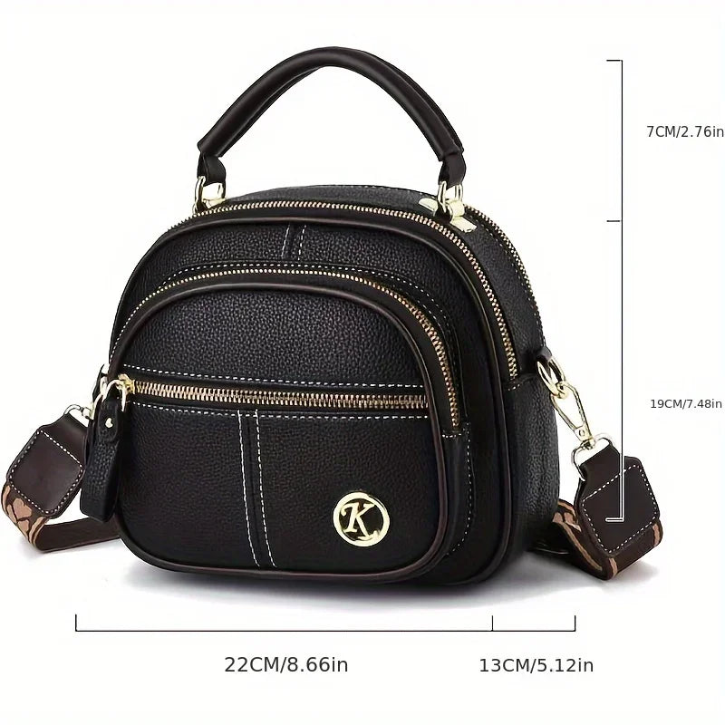Women's PU Leather Flap Shoulder Bag — Versatile Luxury Handbag