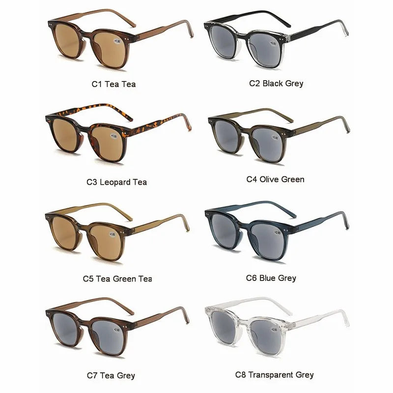 2025 Reading Sun Glasses For Women Men Classic Frame Outdoors Sunglasses Readers Presbyopia Eyeglasses +1.0~+4.0