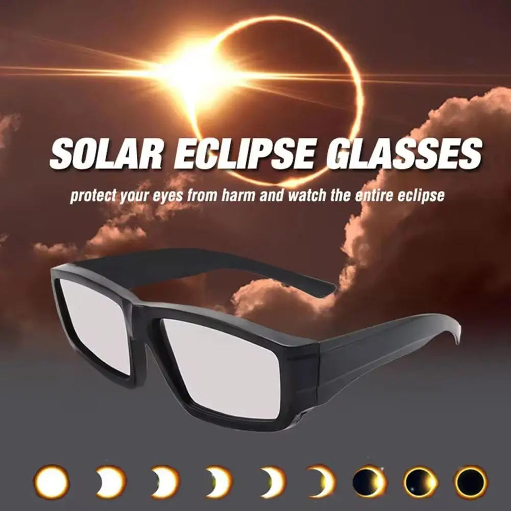 Solar Eclipse Glasses Safety Sun Viewing Paper Glasses Eye Protection UV Resistant Sun Observation Sunglasses For Direct Sun