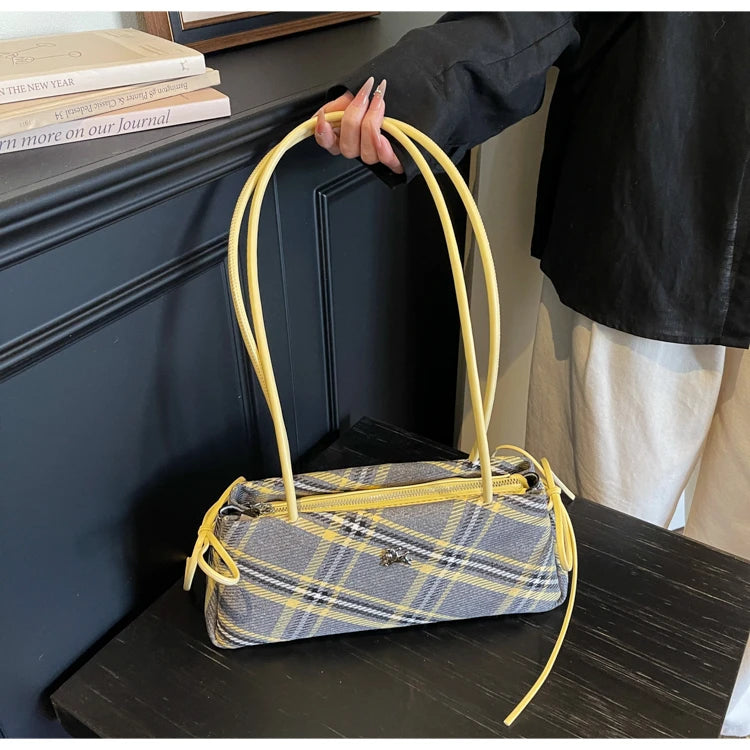 New Retro American Style Crossbody Bag Women's Handbag Fashionable Handheld Bag Casual Single Shoulder Bag Simple Style Handbag