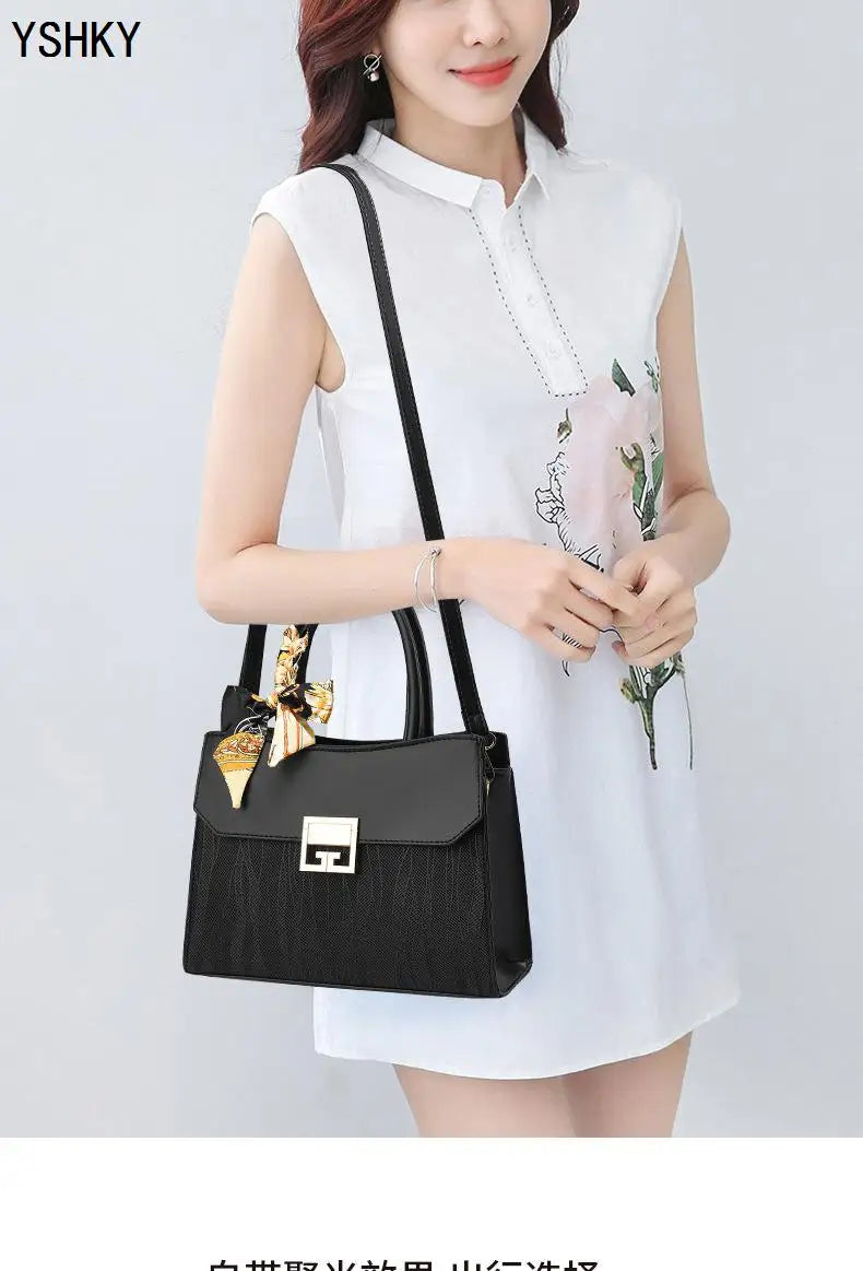 Women's Faux Suede Tote & Crossbody Bag — Versatile Shoulder Handbag
