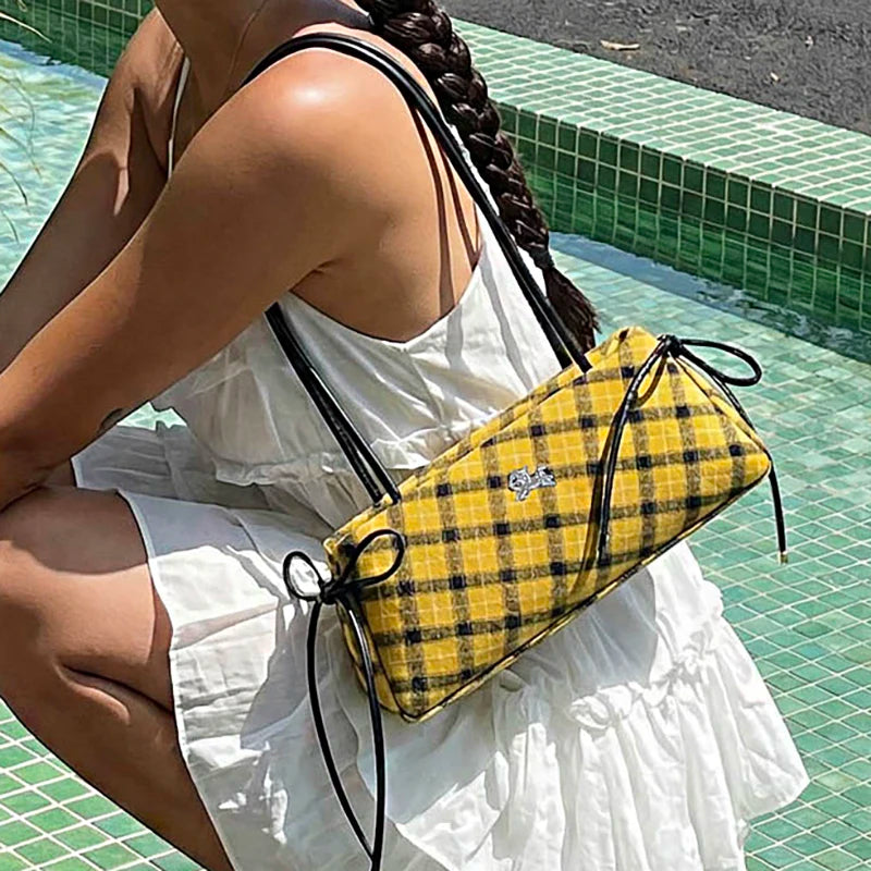 New Retro American Style Crossbody Bag Women's Handbag Fashionable Handheld Bag Casual Single Shoulder Bag Simple Style Handbag