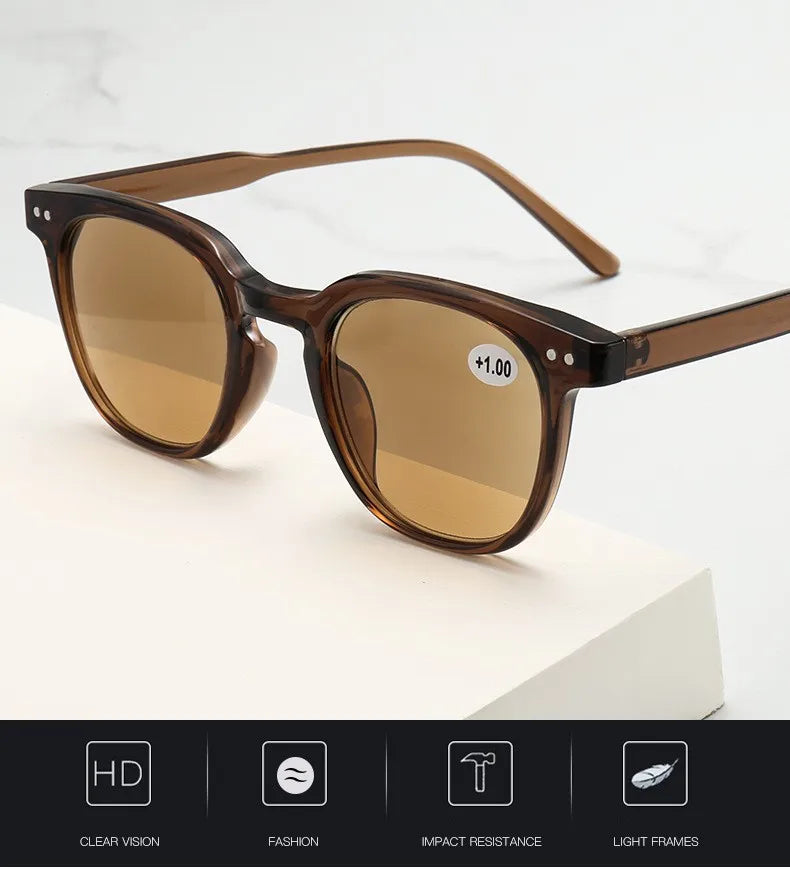 2025 Reading Sun Glasses For Women Men Classic Frame Outdoors Sunglasses Readers Presbyopia Eyeglasses +1.0~+4.0