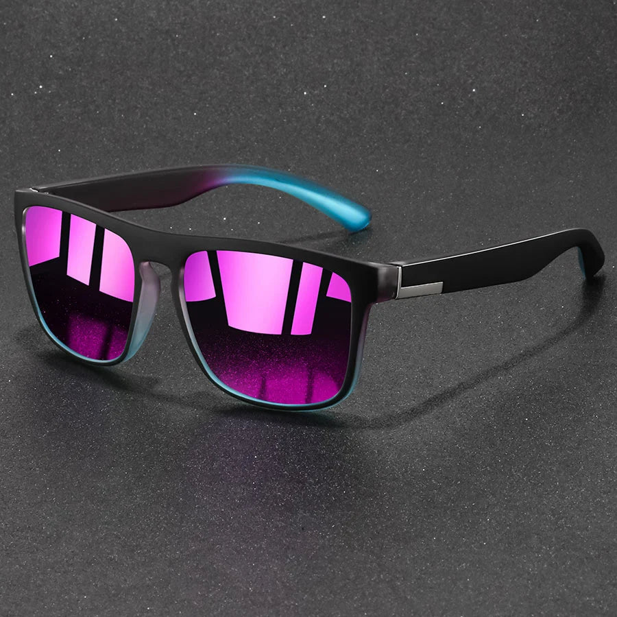 Fashion Vintage Square Sunglasses Men Women Fishing Driving Man Luxury Brand Designer Sun Glasses Anti-Glare Retro Eyewear
