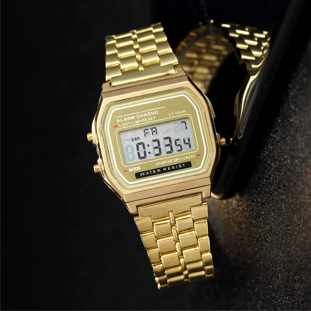 2025 Digital Watches For Men Sports Waterproof Bracelet Clock Gold Electronice LED Wristwatch Women Casual Montre Homme Relogio