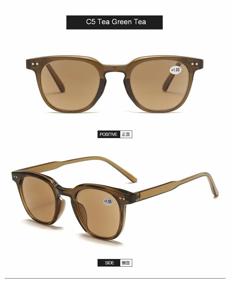 2025 Reading Sun Glasses For Women Men Classic Frame Outdoors Sunglasses Readers Presbyopia Eyeglasses +1.0~+4.0