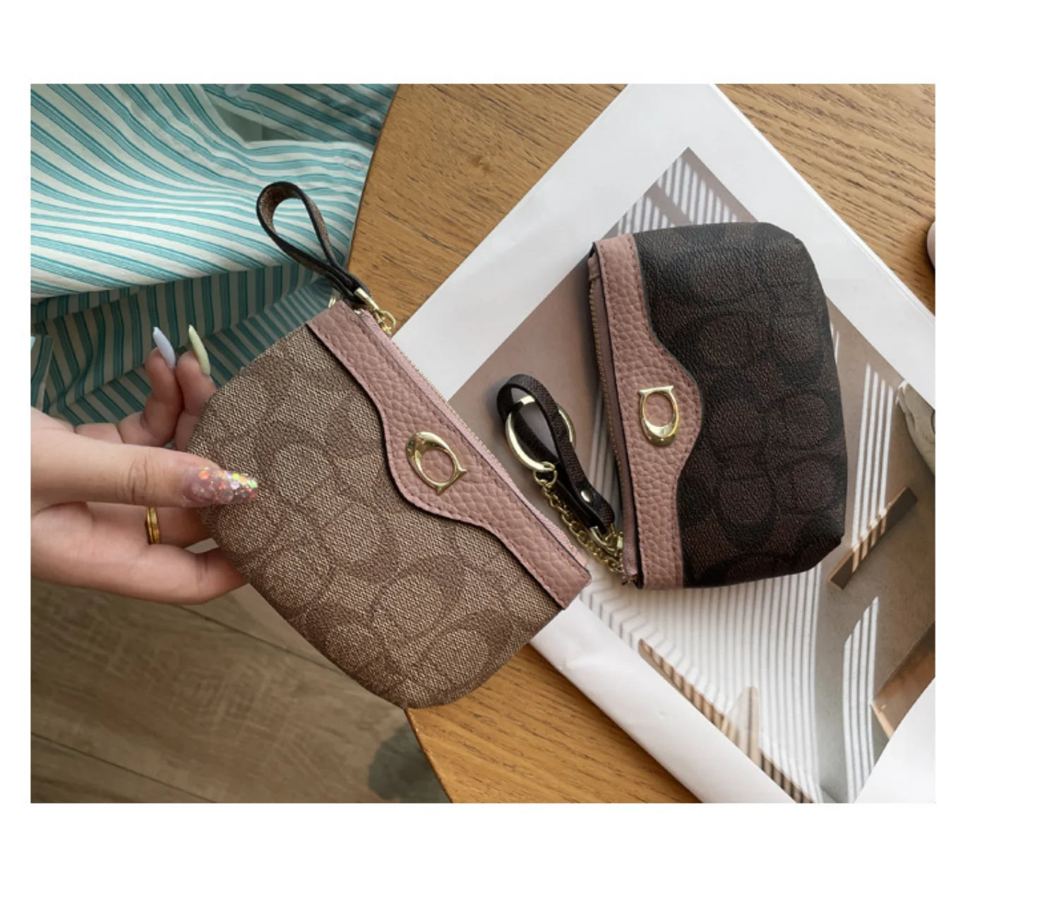 2026 New Classic Old Flower Small Wallet, Women's Mini Wallet, Coin Small Bag, Change Bag, Leather Wallet, Storage Bag, Card Bag