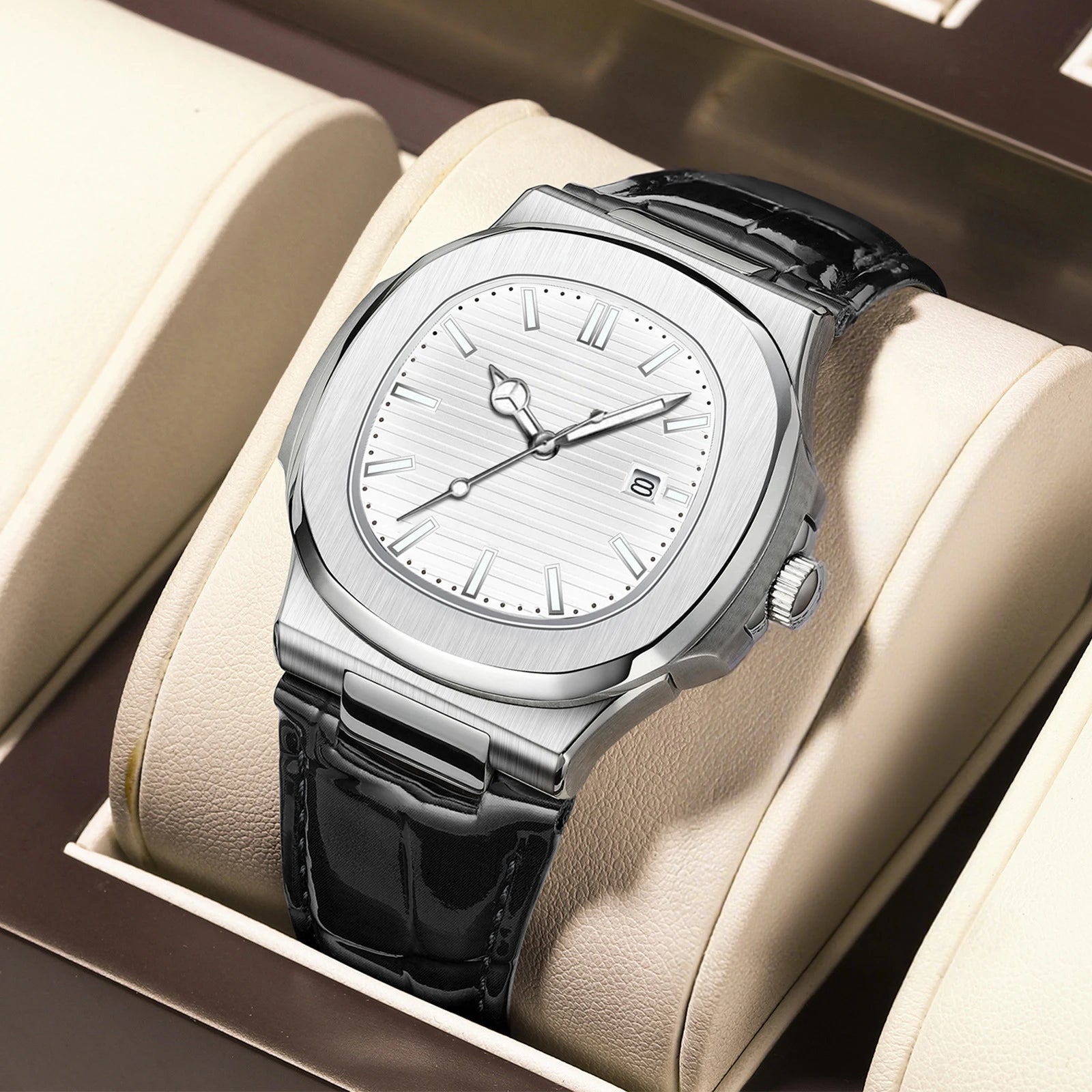 Minimalist Style Fashionable Men's Wristwatch Business Trend With Calendar Men's Watch Suitable For Daily Clothing Matching