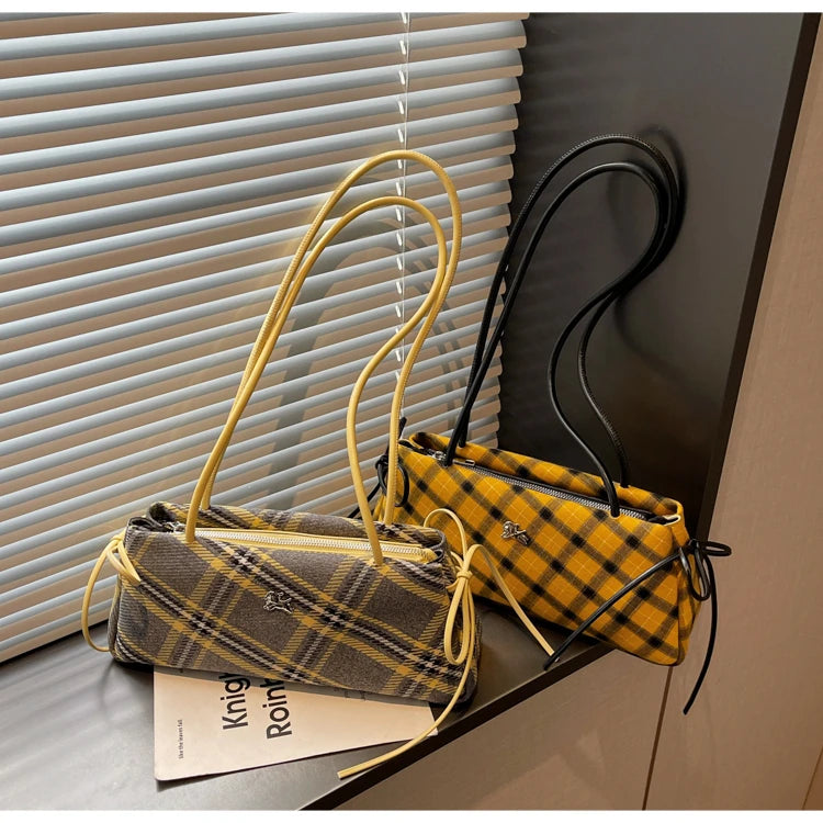 New Retro American Style Crossbody Bag Women's Handbag Fashionable Handheld Bag Casual Single Shoulder Bag Simple Style Handbag