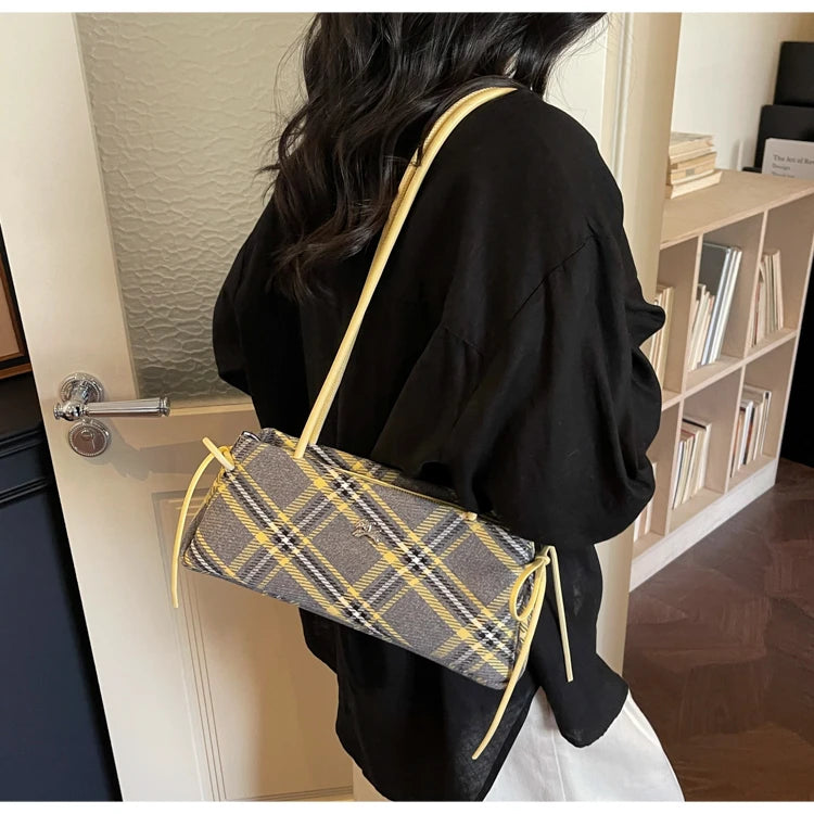 New Retro American Style Crossbody Bag Women's Handbag Fashionable Handheld Bag Casual Single Shoulder Bag Simple Style Handbag