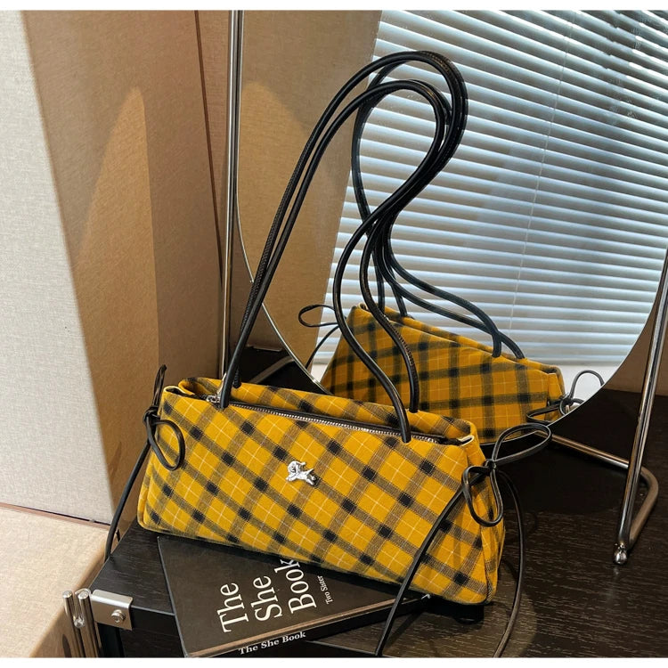 New Retro American Style Crossbody Bag Women's Handbag Fashionable Handheld Bag Casual Single Shoulder Bag Simple Style Handbag