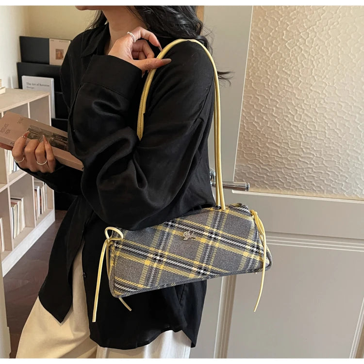 New Retro American Style Crossbody Bag Women's Handbag Fashionable Handheld Bag Casual Single Shoulder Bag Simple Style Handbag