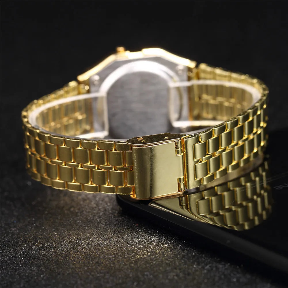 2025 Digital Watches For Men Sports Waterproof Bracelet Clock Gold Electronice LED Wristwatch Women Casual Montre Homme Relogio
