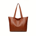 Vintage Ladies Bag Large Capacity Handbag , Vintage Plain Shoulder Bag , Ladies Commuter Casual Handbag