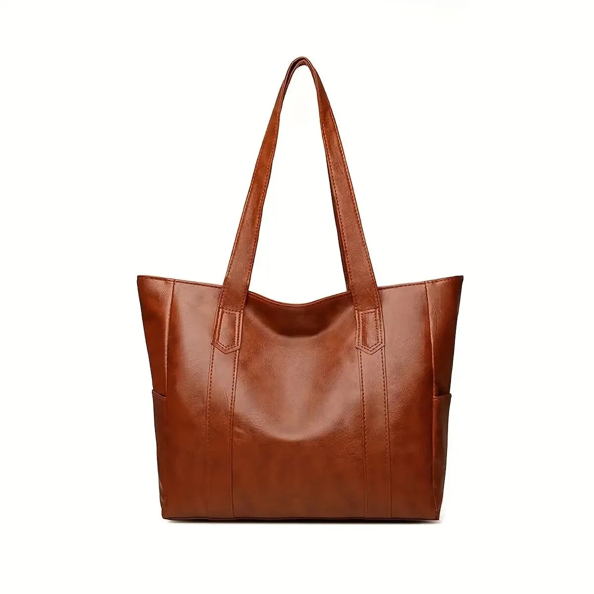 Vintage Ladies Bag Large Capacity Handbag , Vintage Plain Shoulder Bag , Ladies Commuter Casual Handbag
