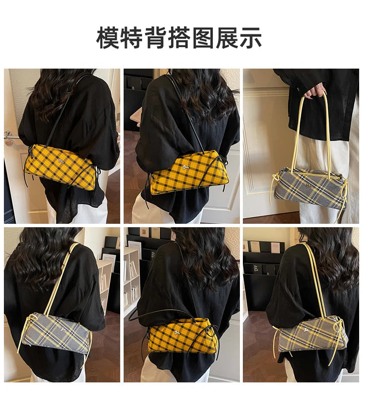 New Retro American Style Crossbody Bag Women's Handbag Fashionable Handheld Bag Casual Single Shoulder Bag Simple Style Handbag