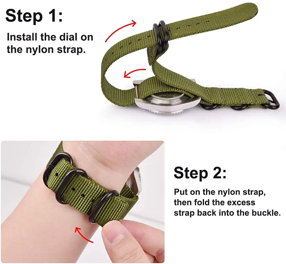 2026 TPW Field Watch Easy Reading Fabric Strap 24 Hours Display Quartz Movement